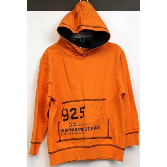 NWT 2008 Gymboree Boats & Bridges Hoodie sz 4 Boys Orange Submarine Service Cool - Picture 1 of 5